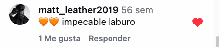 Comentario de @matt_leather2019 en Instagram