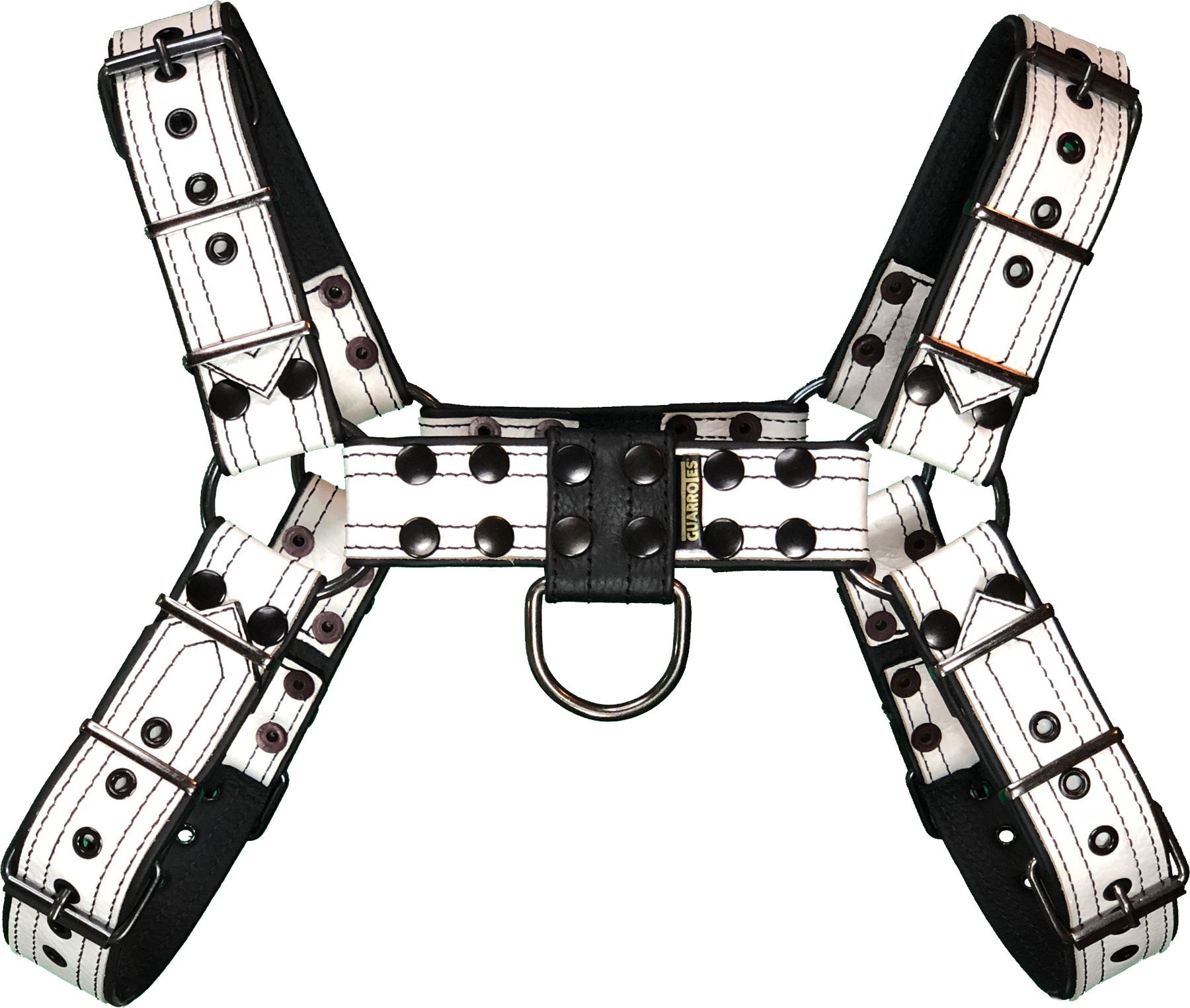 Arnés Bulldog White, remaches negros